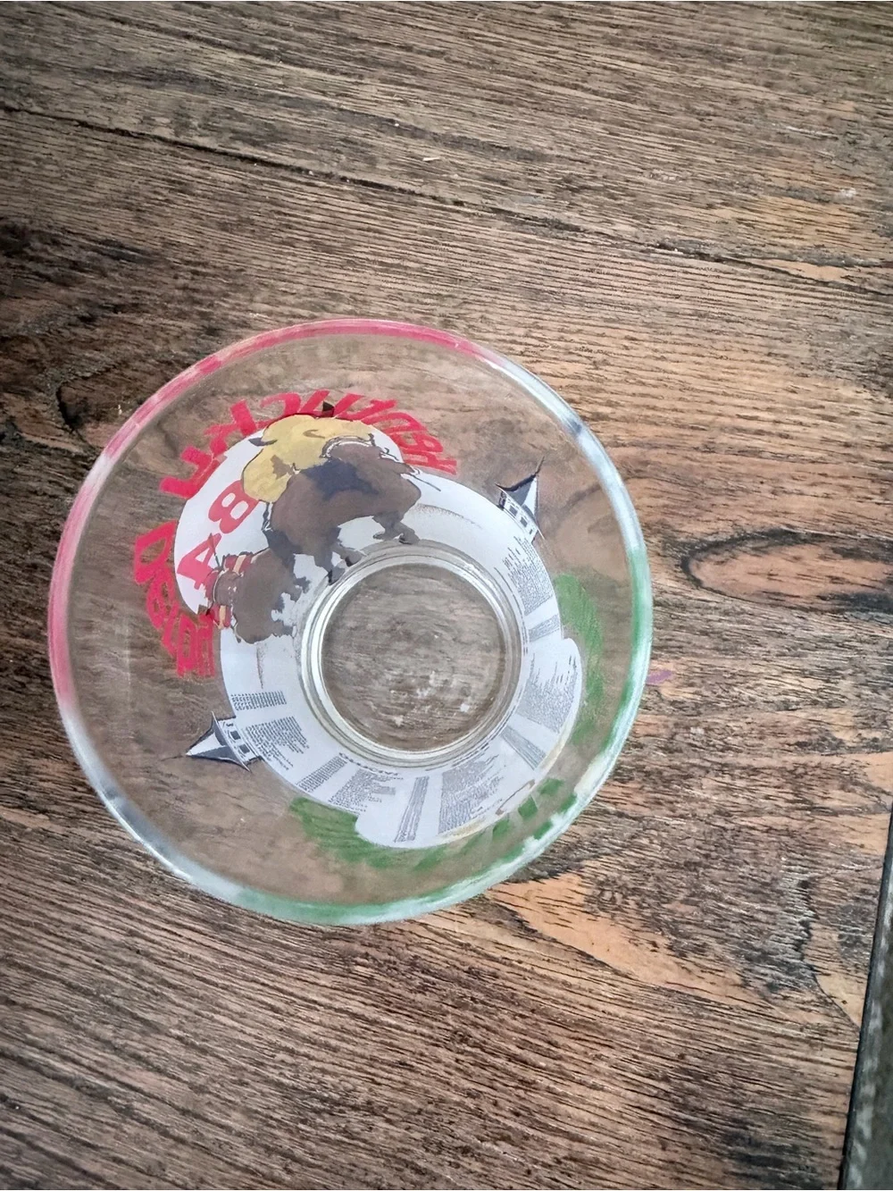Kentucky Derby 1984 Racing Glass - Brown & Red Design